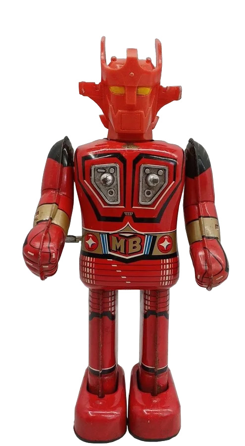 ブリキ スーパーロボット マッハバロン あるくあるく ゼンマイロボット